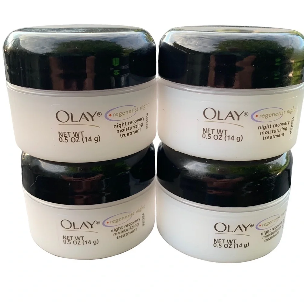 🆕 Olay Regenerist Night Recovery Moisturizing Treatment Cream Bundle Lot .5 oz